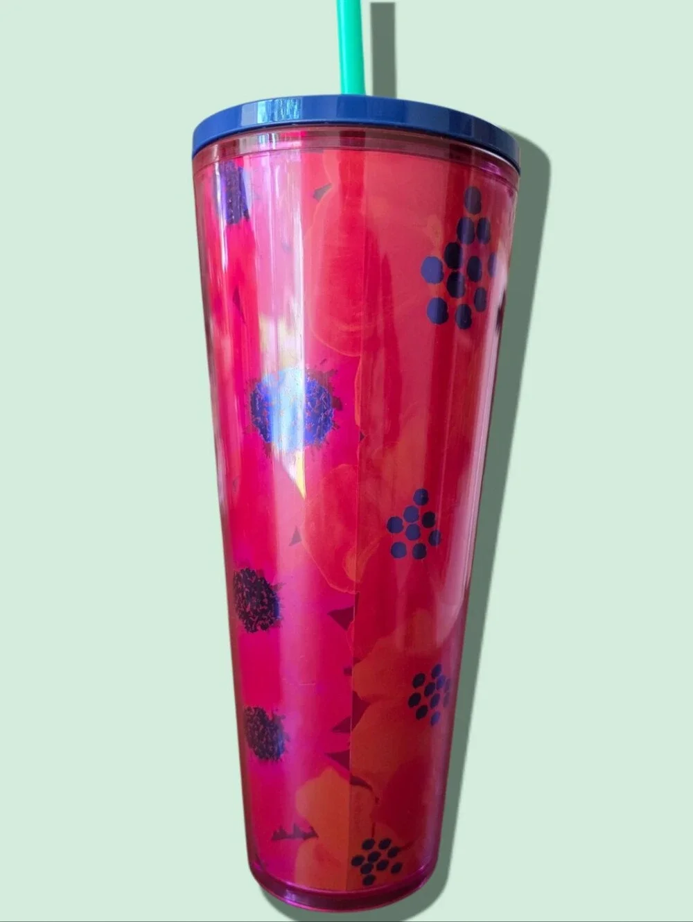 Starbucks Pink Floral Tumbler 